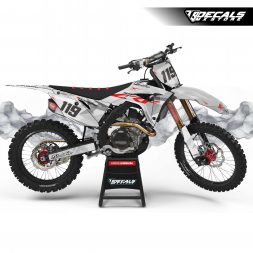 Decal New Original Concept "White Grey Red Strip" BEST SELLER