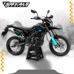 KAWASAKI D-TRACKER 150 NEW Graphics Kit 10